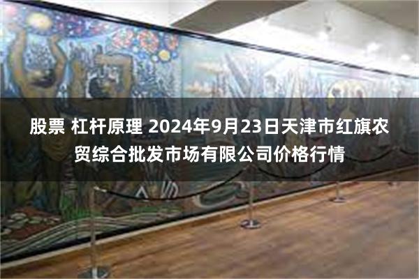 股票 杠杆原理 2024年9月23日天津市红旗农贸综合批发市场有限公司价格行情