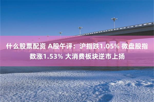 什么股票配资 A股午评：沪指跌1.05% 微盘股指数涨1.53% 大消费板块逆市上扬