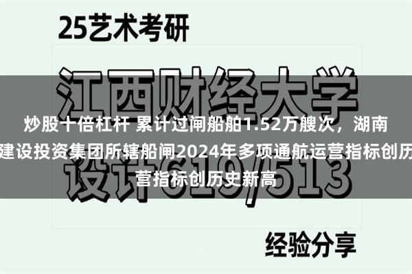 炒股十倍杠杆 累计过闸船舶1.52万艘次，湖南省水运建设投资集团所辖船闸2024年多项通航运营指标创历史新高